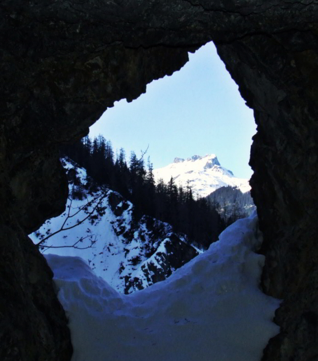 Tunnelweg Sulzalm Winter