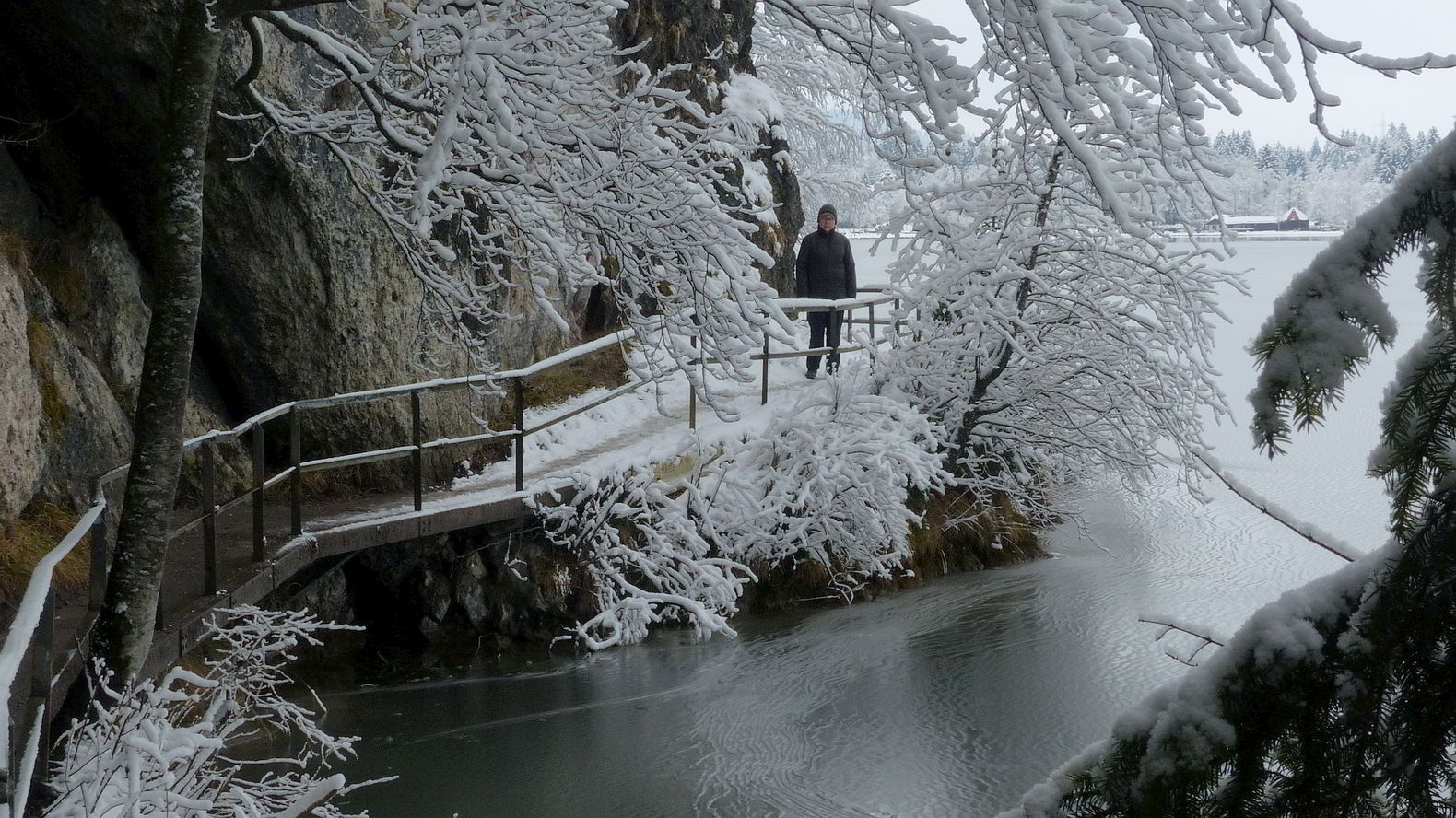 Weißensee Rundwanderung im Winter